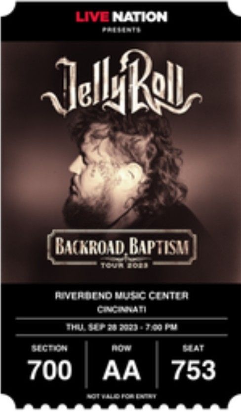 Jelly Roll Concert Ticket