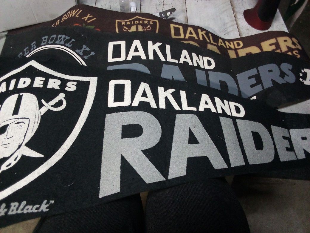 Vintage Oakland Raiders Pennants