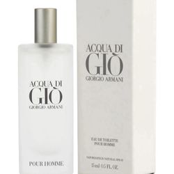 New Sealed Acqua Di Gio For Men By Giorgio Armani Eau De Toilette Spray 0.5 oz / 15 ml