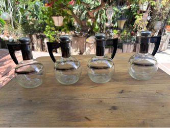 Vintage coffee tea or condiment carafes