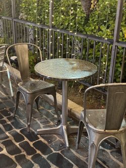 Aluminum Dining Table Restraunt Table Small Round Table