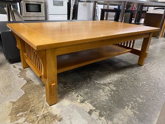 Mission Style Wooden Coffee Table
