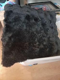 Soft fuzzy pillow