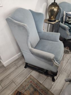 Two wingback armchairs/ couch