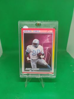 Barry Sanders Score Ground Force Football Card