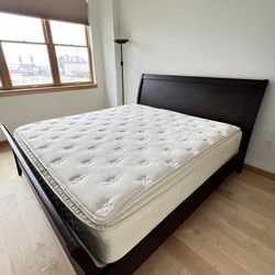 King size bed frame and mattress