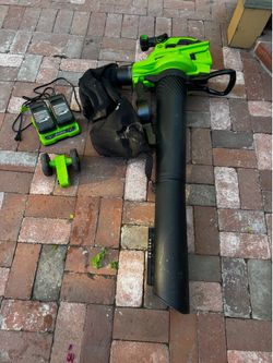 greenworks 80v 800cfm brushless leaf blower with 4ah battery & charger