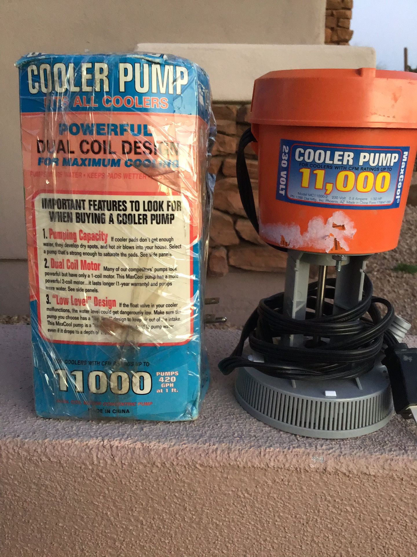 MaxCool Evaporative Cooler Pump 11,000 - 230 Volt