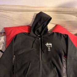 Stussy 2XL World Tour Zip Up 