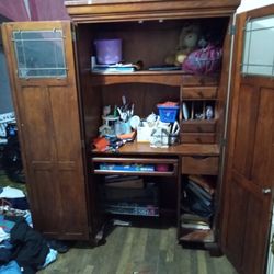 Wooden Hutch/Desk