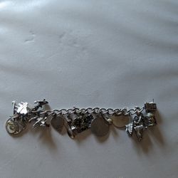 Antique Charm Bracelet Jewelry Lot #14