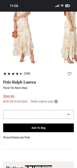 Polo Ralph Lauren floral Tie Neck Maxi Dress