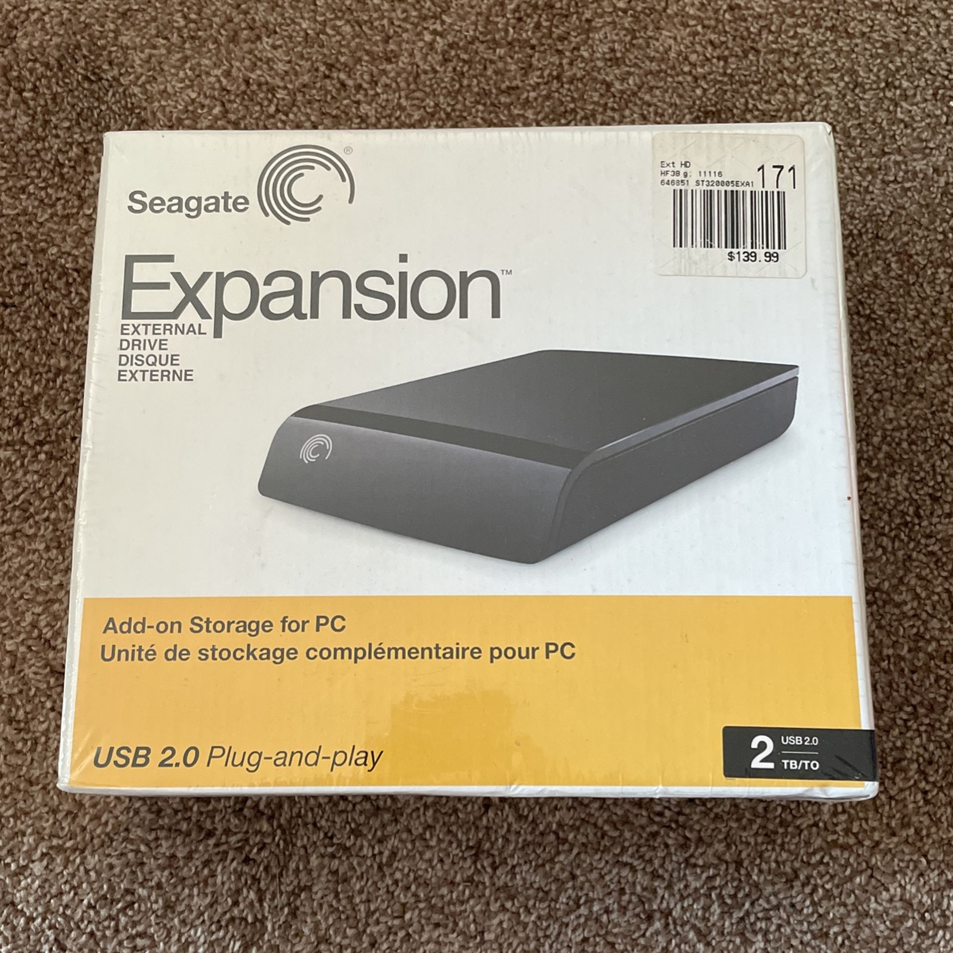 Seagate Expansion External Drive 2TB