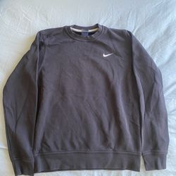 Nike Black Swoosh Logo Sweatshirt