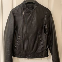 Mens Leather Jacket XS