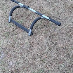 Pull up.
And set up bar hangs in doorway