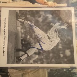 YANKEE LEGENDS 8x10 Autographs