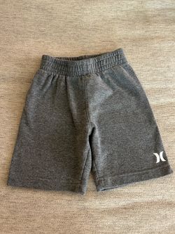 Hurley TODDLER BOY-Gray sweat Pull-On Shorts with Logo