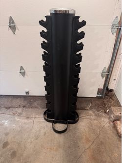 Free 5-50lb compact dumbbell rack