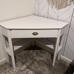 White Corner Desk