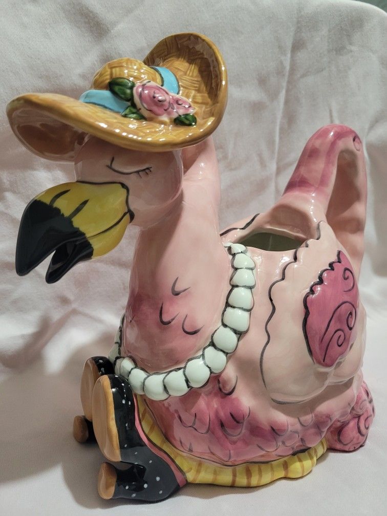 TEA POT FLAMINGO 