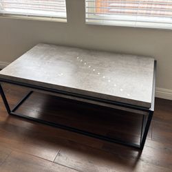 Coffee Table With Metal Base