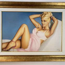 Oil on canvas Anna Nicole Smith