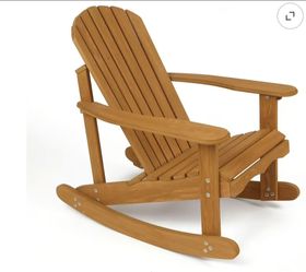 - Solid Wood Rocking Chair, Outdoor Furniture with