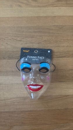 Spirit Halloween Funny Face Plastic Mask