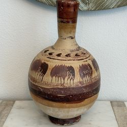 Vintage Southwestern Hand Painted Earthenware Pottery Jug