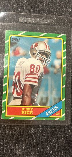 Jerry Rice 1986 Topps #161 Rookie RC San Francisco 49ERS Ex condition  HOF i am not card grader please check the pictures