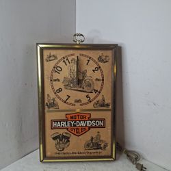 Vintage Harley-Davidson Pan Head Wall Clock From The 80'sr