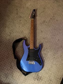 Blue Gio Ibanez electric guitar