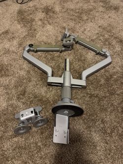 Human scale Dual Monitor Arm