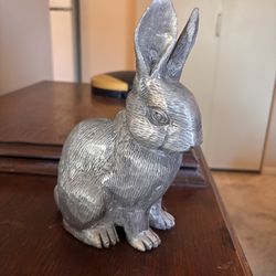 Metal Bunny Sculpture 