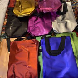 100 gift bags. different colours.