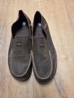Ariat Cruiser Men Brown Bomber Leather Slip On Casual Loafer Shoes Size 13 D
