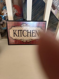 Kitchen sign