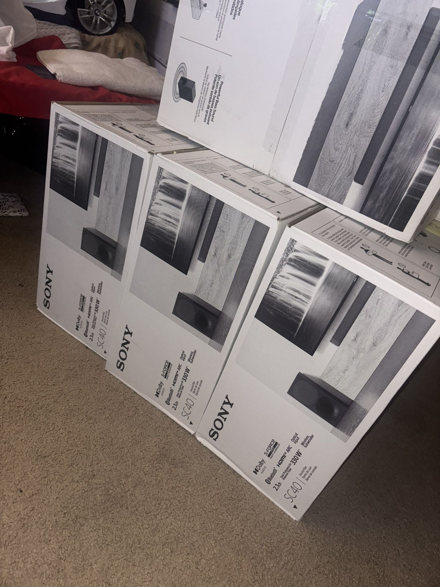 Sony 330 Watt (HT-SC40) 2.1CH Soundbar Home Theater System – Wireless Subwoofer, Dolby Audio