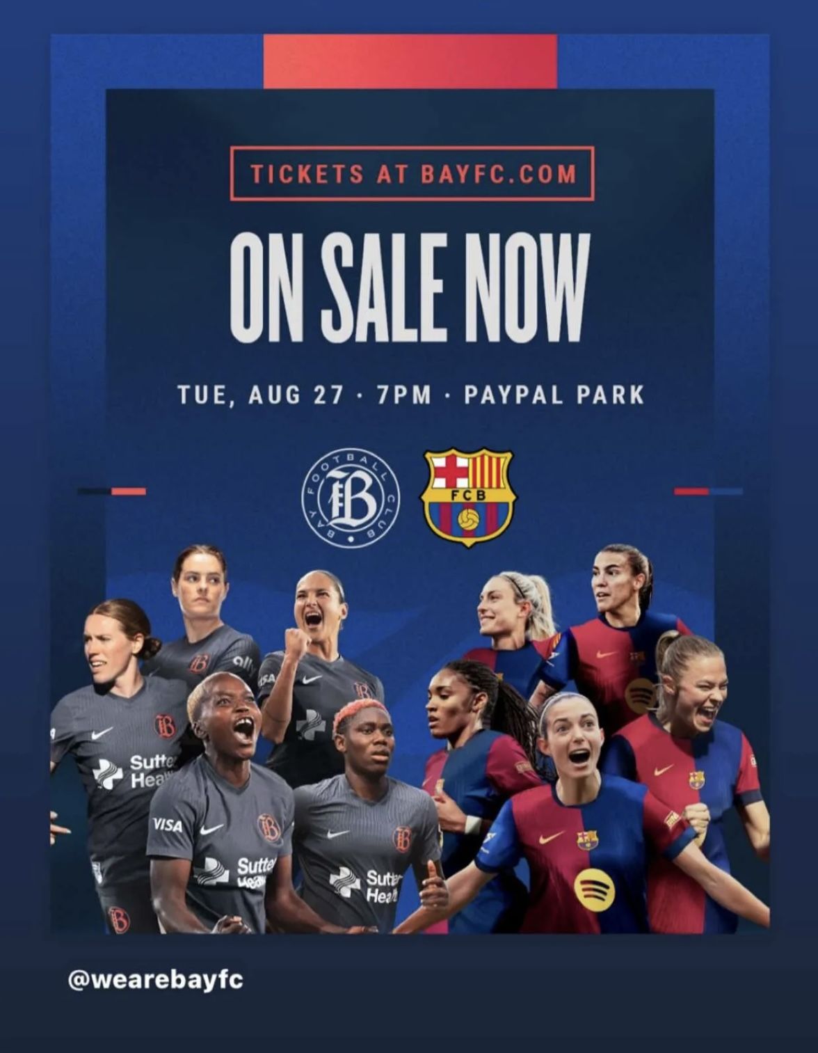Barcelona Fc Vs Bay Fc Soccer Tickets