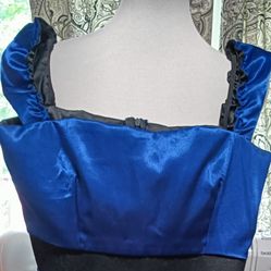 Blue Dress Trendy Handmade Small