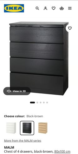 Malm 4 dresser drawer