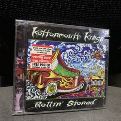 Kottonmouth Kings “Rollin Stoned ,” SEALED/MINT OOP Rare CD W/ Hype Sticker And Included Poster