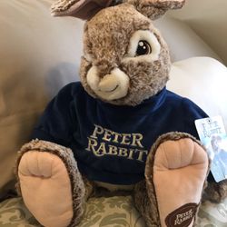 Peter Rabbit Stuffed Animal.  New With Tags On