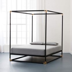 CB2 Canopy Bed For Sale Queen  (Crate And Barrel)
