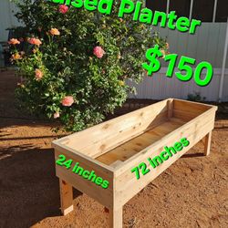 Raised Handmade Custome Cedar Planter