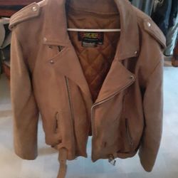 Tan Biker Leathers - Jacket, Vest, & Chaps