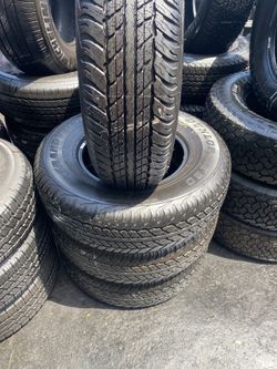 SET DUNLOP 245/75/16 SEMI NEW 95%TREAD LIFE $280 PRICE INCLUDES PROFESSIONAL INSTALLATION AND TAX