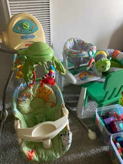 Baby swing and chair