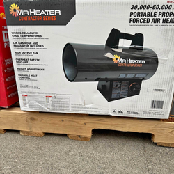 Mr. Heater Contractor Series 60,000 BTU Forced Air Propane Outdoor Space Heater with 10 ft. Hose and Regulator Store